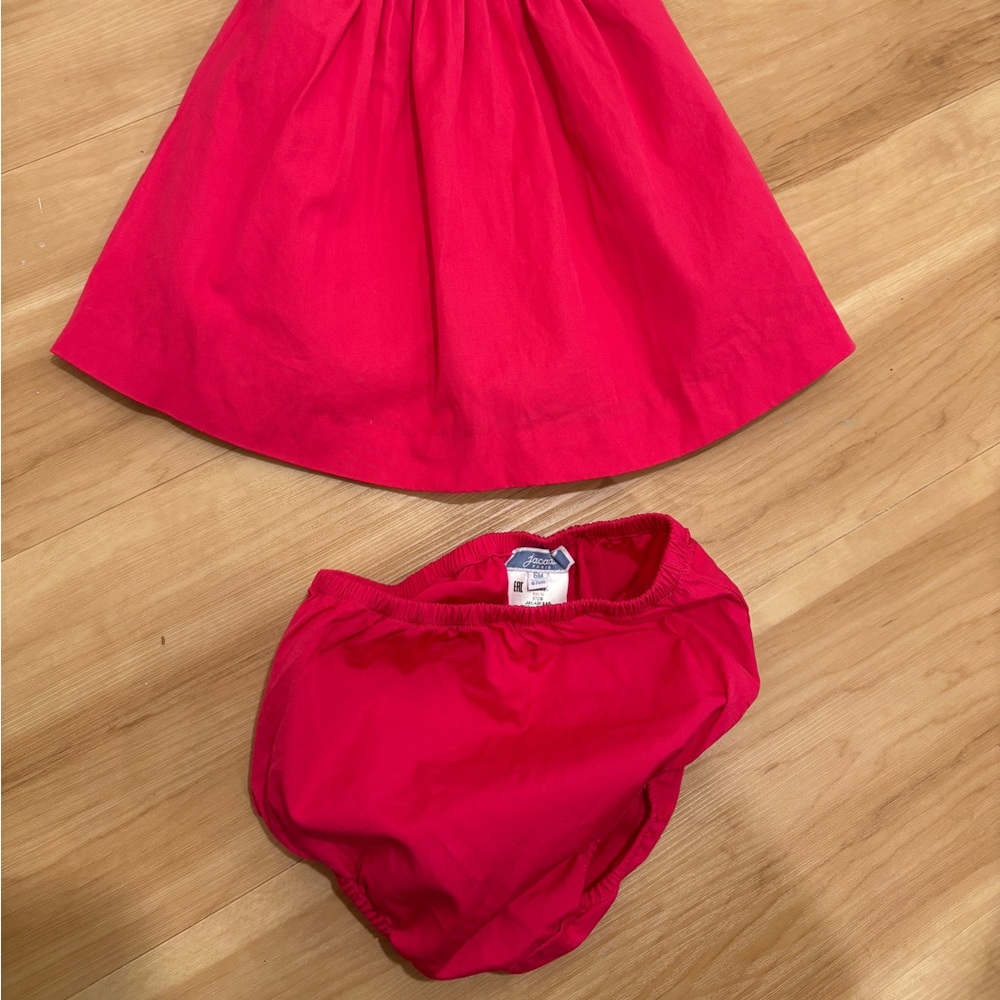 Jacadi Baby Dress in Vibrant Pink - Picture 4 of 4